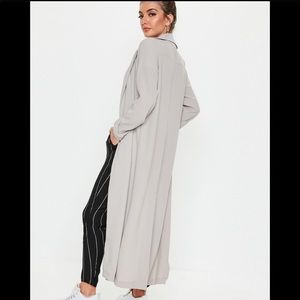 NWT MISSGUIDED u.s. size 8 maxi long sleeve duster